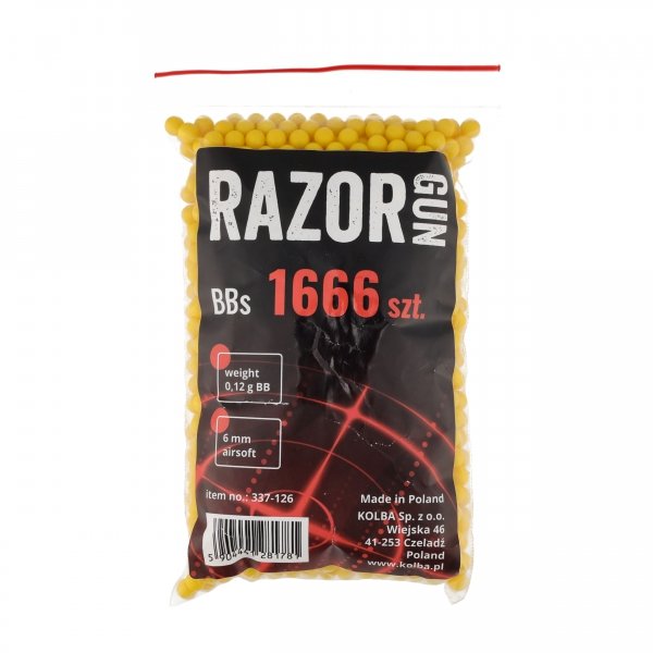 Kulki BB do ASG RazorGun 0,12 g 200 g / ok 1666 szt.