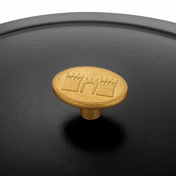 Garnek żeliwny Owalny 6.5l Czarny Bellamonte Ballarini