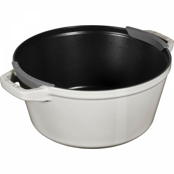 Zestaw 3 Naczyń + Pokrywka 24 Cm Truflowy Staub