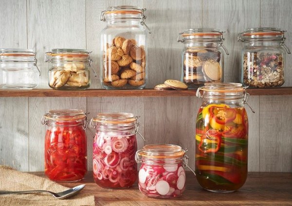 Kilner  Słoik 1l, Square Clip Top Jar
