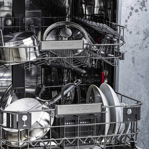 KitchenAid zestaw garnków stalowych  7 elementów