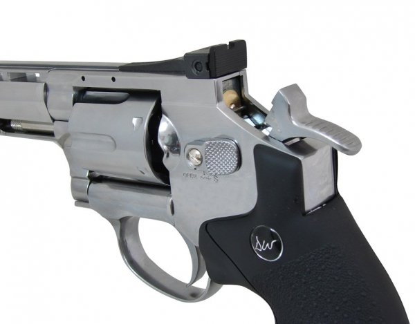 Wiatrówka - rewolwer Dan Wesson 6'' BB 4,5 mm Silver (16559)