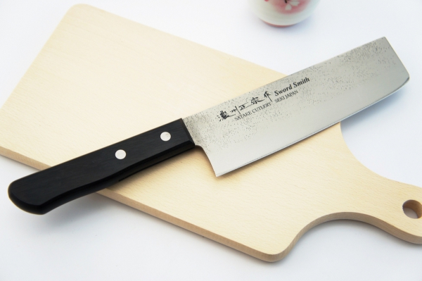 Nóż Nakiri 16 cm Satake Nashiji Black Pakka 