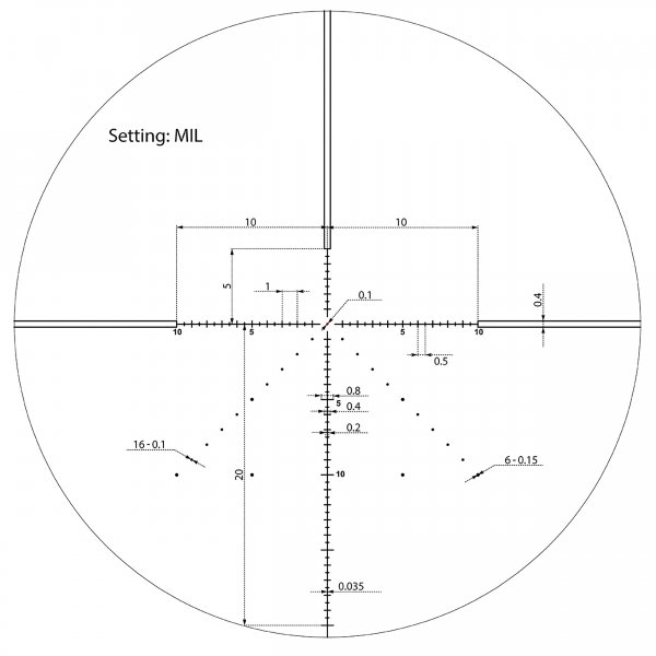 Luneta celownicza Vector Optics Veyron 6-24x44 30 mm FFP SCFF-37