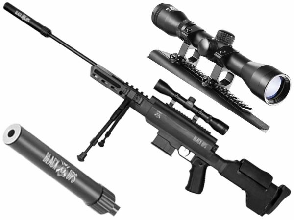 Wiatrówka Black Ops Sniper 4,5 mm z lunetą 4x32