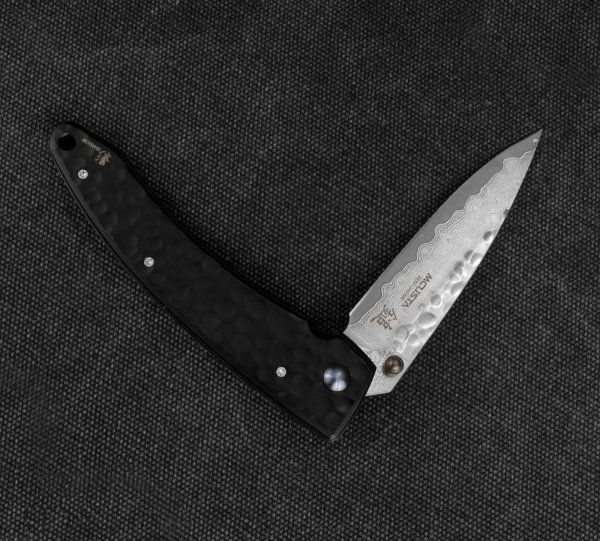 Nóż składany Mcusta Forge Młotkowany Damascus 8,5 cm