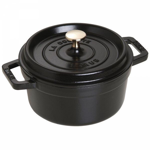 Garnek żeliwny Okrągły 2.2l Czarny La Cocotte Staub