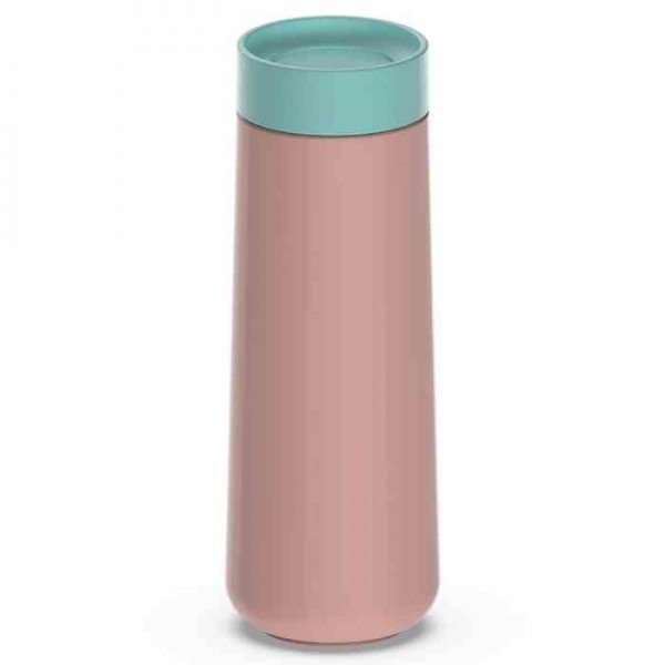 Lund London Kubek podróżny 350ml różowy/mięta, Travel
