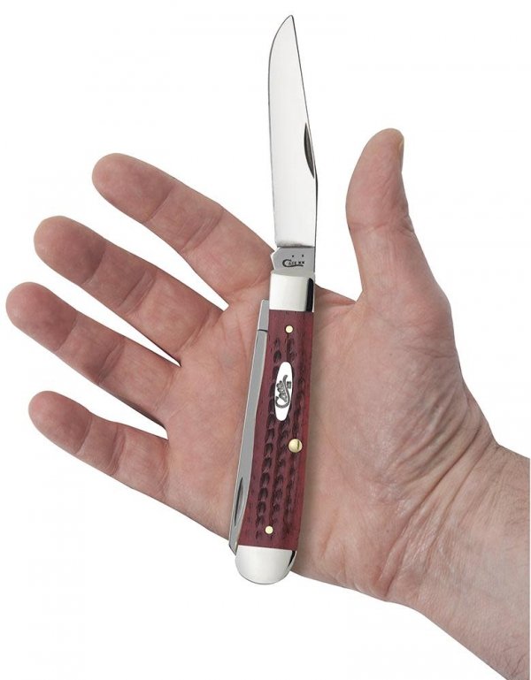 Scyzoryk Case Pocket Worn Trapper SS Old Red