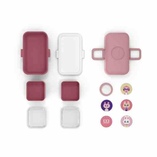Monbento Lunchbox dziecięcy Tresor, Pink Blush