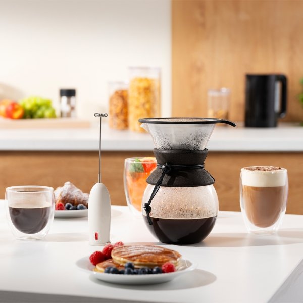 Bodum spieniacz do mleka ręczny Schiuma Off white