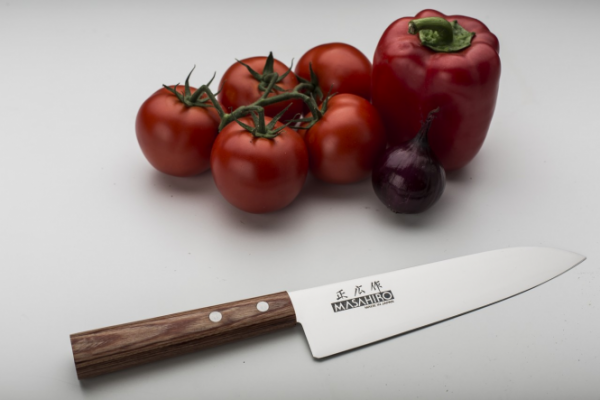 Nóż Masahiro Sankei Chef 180mm brązowy [35922]