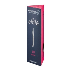 Nóż składany Opinel Effile No.10, ostrze 100 mm, padouk, 002555