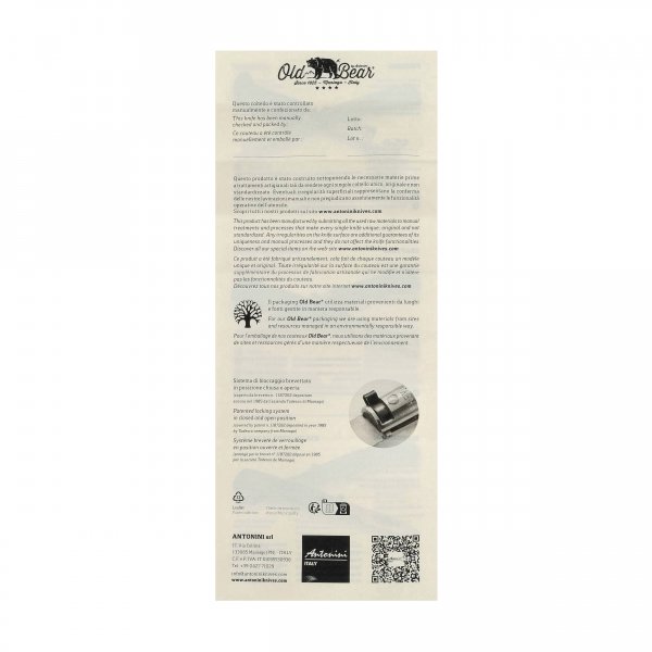 Nóż składany Antonini Old Bear Classical 190 mm - walnut