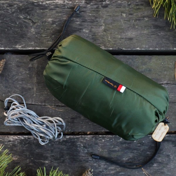 Hamak TigerWood Ważka V1 long z moskitierą Double Zip, zielony