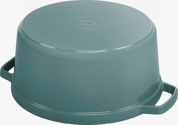 STAUB LA COCOTTE Garnek żeliwny okrągły 2.2 ltr, eukaliptusowy