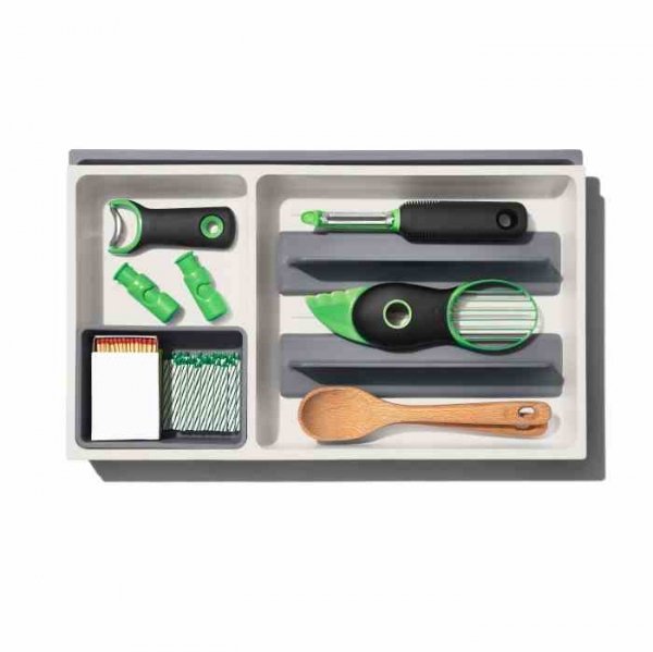 OXO-Organizer regulowany do szuflad L szaryGoodGri