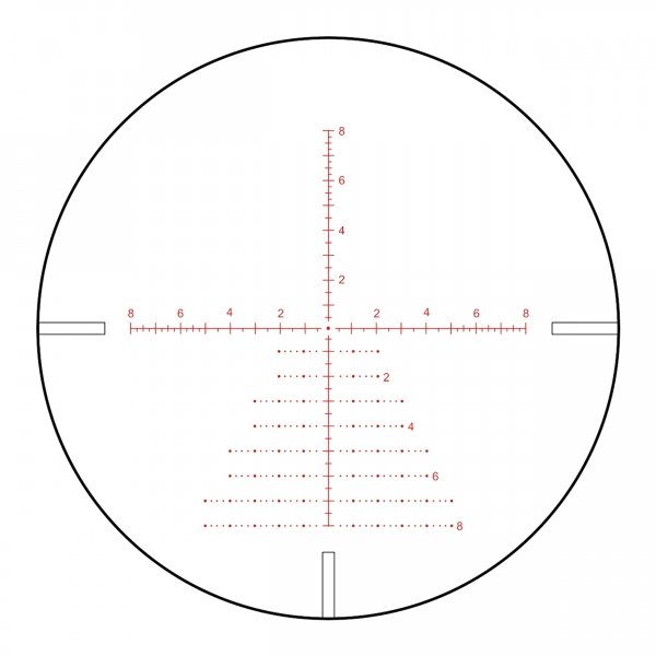 Luneta celownicza Vector Optics Continental x8 3-24 SFP Zero Stop 56 mm czarna SCOL-T50