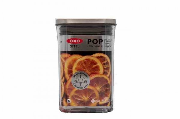 OXO-Pojemnik kwadratowy 1l. stalowy, STL