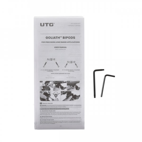 Bipod Leapers UTG Goliath 8-12", picatinny