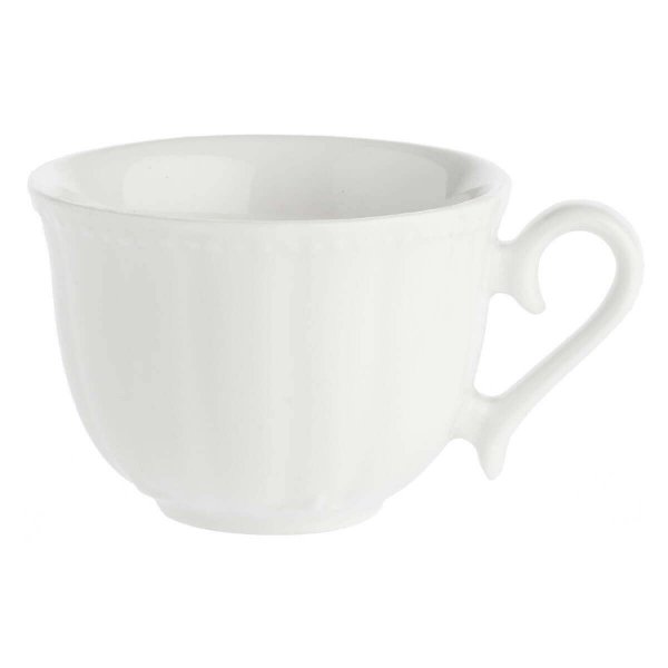 LA PORCELLANA BIANCA DUCALE Zestaw 6 filiżanek do kawy ze spodkiem 80 ml