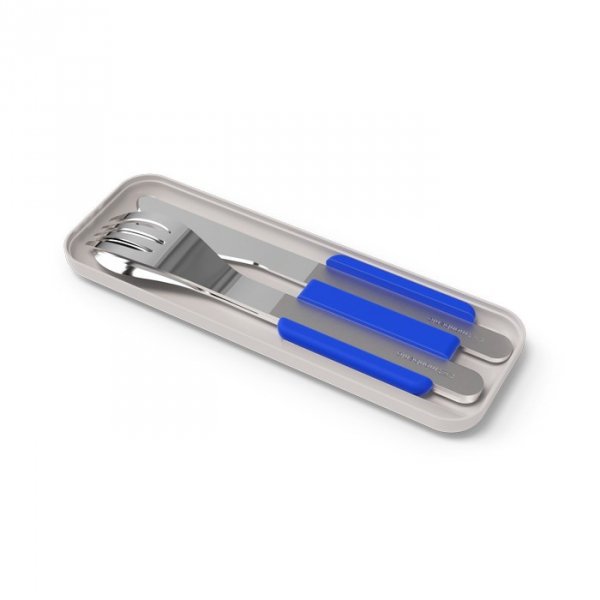 MB-Zestaw sztućców podróżnych SlimBox, Blue
