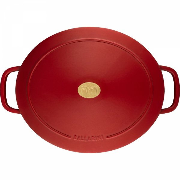 Garnek żeliwny Owalny 6.5l Czerwony Bellamonte Ballarini