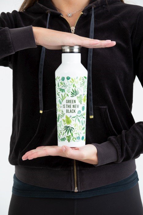 TYP-Butelka termiczna stalowa 500ml GreenNewBlac