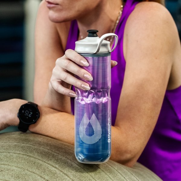 Butelka termiczna na wodę  HydraPak Polar Sport 600 ml contender black