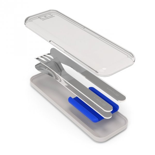 MB-Zestaw sztućców podróżnych SlimBox, Blue