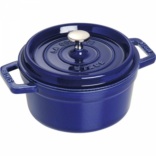 Garnek żeliwny Okrągły 2.6l Niebieski La Cocotte Staub