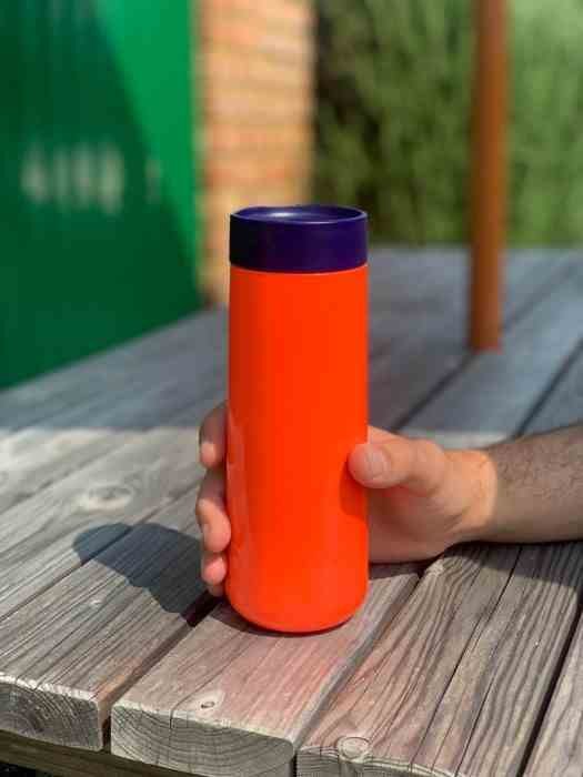 Lund London Kubek podróżny 350ml koral/indygo, Travel