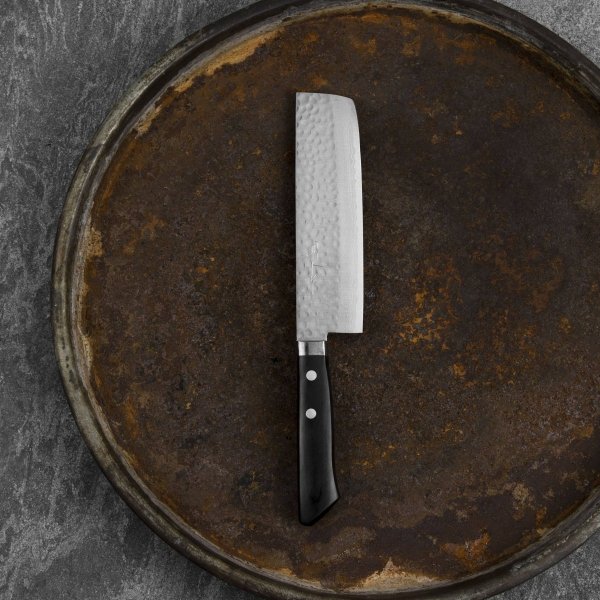 Masutani Vg-10 Hammered nóż Nakiri 17 Cm do krojenia warzyw