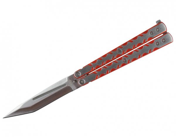 Nóż składany motylek Joker Aluminio 10 cm Silver / Orange (JKR351)