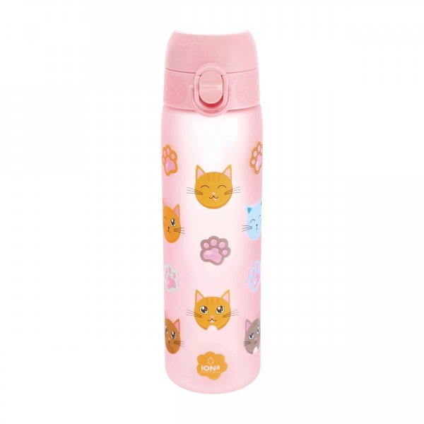 Butelka ION8 500 ml różowa z kotami