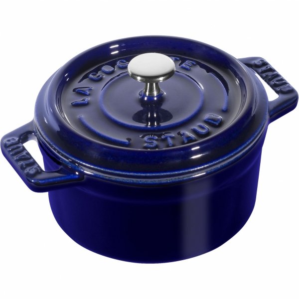 Mini Garnek żeliwny Okrągły 250 Ml, Niebieski Mini Cocotte Staub