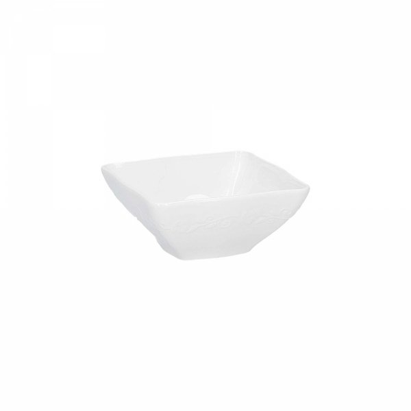 Zestaw 6 Misek Kwadratowych Głębokich 11 Cm Florentina La Porcellana Bianca