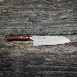 Kunio Masutani VG-1 Hammered Machoń Nóż Santoku 17 cm