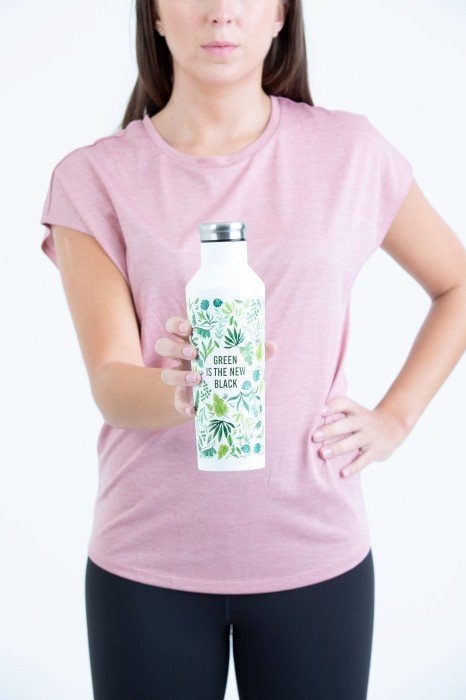 TYP-Butelka termiczna stalowa 500ml GreenNewBlac