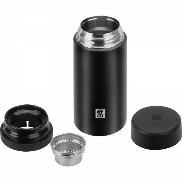 Pojemnik Termiczny Z Zaparzaczem Do Herbaty 420 Ml Czarny Thermo Zwilling