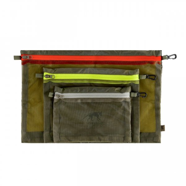 Zestaw organizerów Tasmanian Tiger Mesh Pockets, oliwkowy