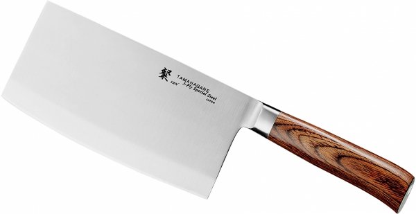 Tamahagane SAN Brown Nóż chiński do siekania 18cm