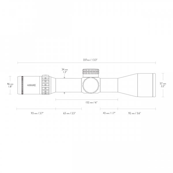 Luneta celownicza Hawke Frontier 34 3-18x50 SF IR Mil Pro Ext.