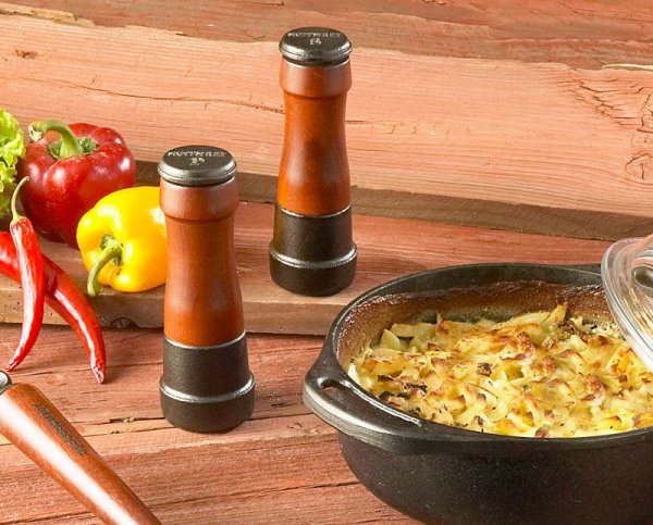 Młynek do soli 18 cm - drewniane wykończenie