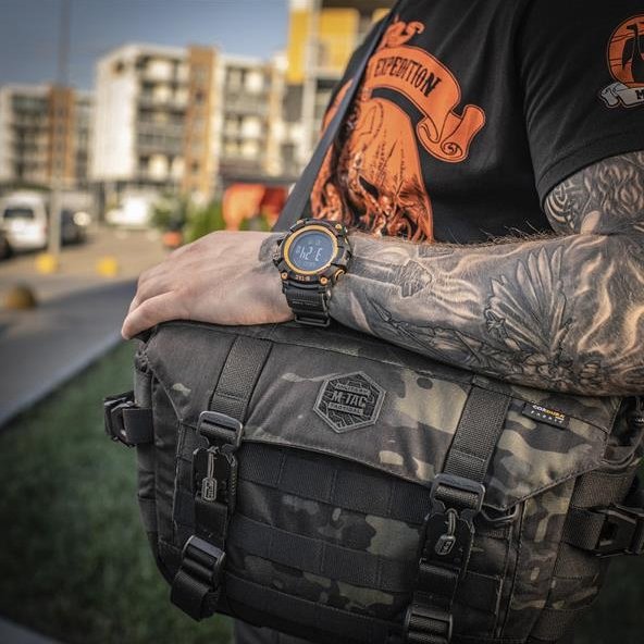 Zegarek M-Tac taktyczny Adventure czarno-pomarańczowy