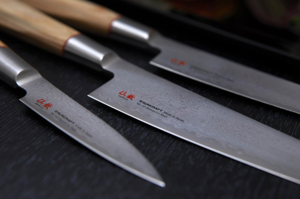 Nóż kuchenny Suncraft SENZO TWISTED OCTAGON Sashimi 210 mm