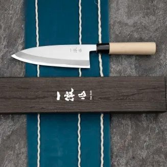 Ittetsu Forge Shirogami#2 Nóż Deba 18 cm Leworęczny