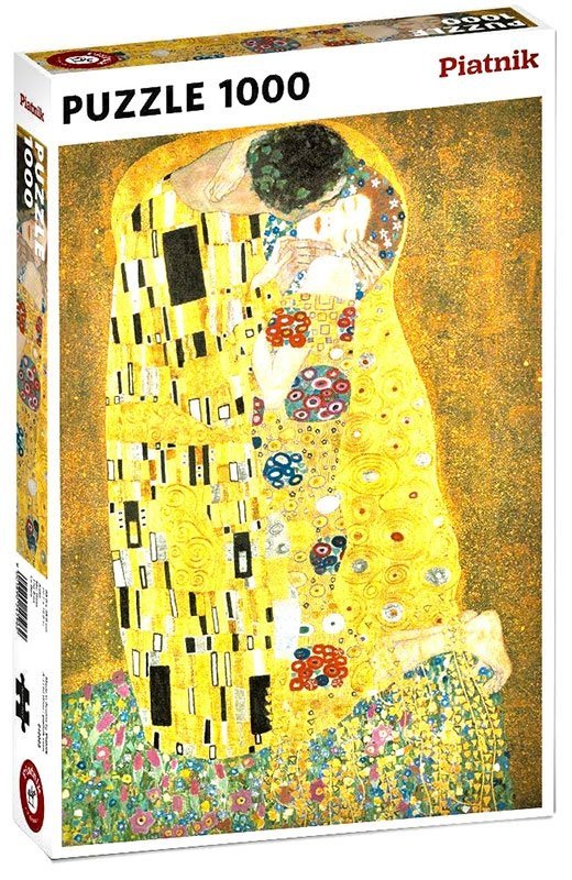 Puzzle Piatnik Klimt, Pocałunek, 1000 części