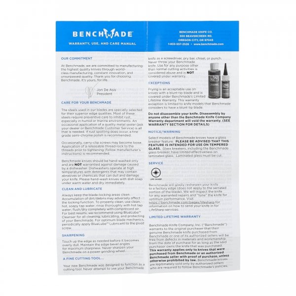 Nóż Benchmade 203BK-02 Dacian