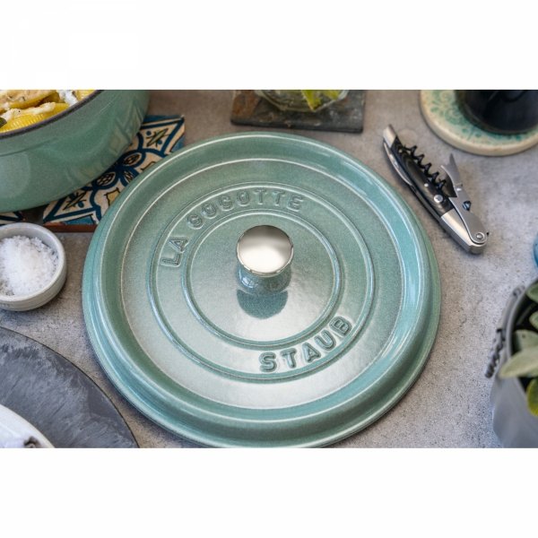 Garnek żeliwny Okrągły 6.7l Miętowy La Cocotte Staub